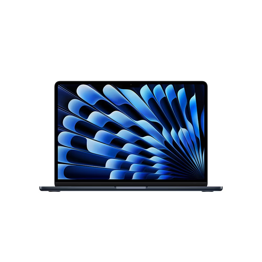 Apple MacBook Air 15", M3, CPU de 8 núcleos, GPU de 10 núcleos, 24GB RAM, 512GB SSD - Meia-noite