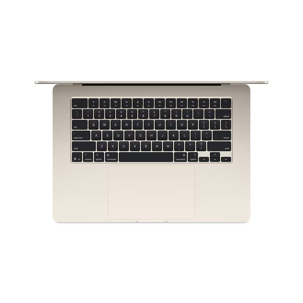 Apple Macbook Air 15", M4, com CPU de 10 núcleos, GPU de 10 núcleos, 16GB RAM, 256GB SSD - Estelar