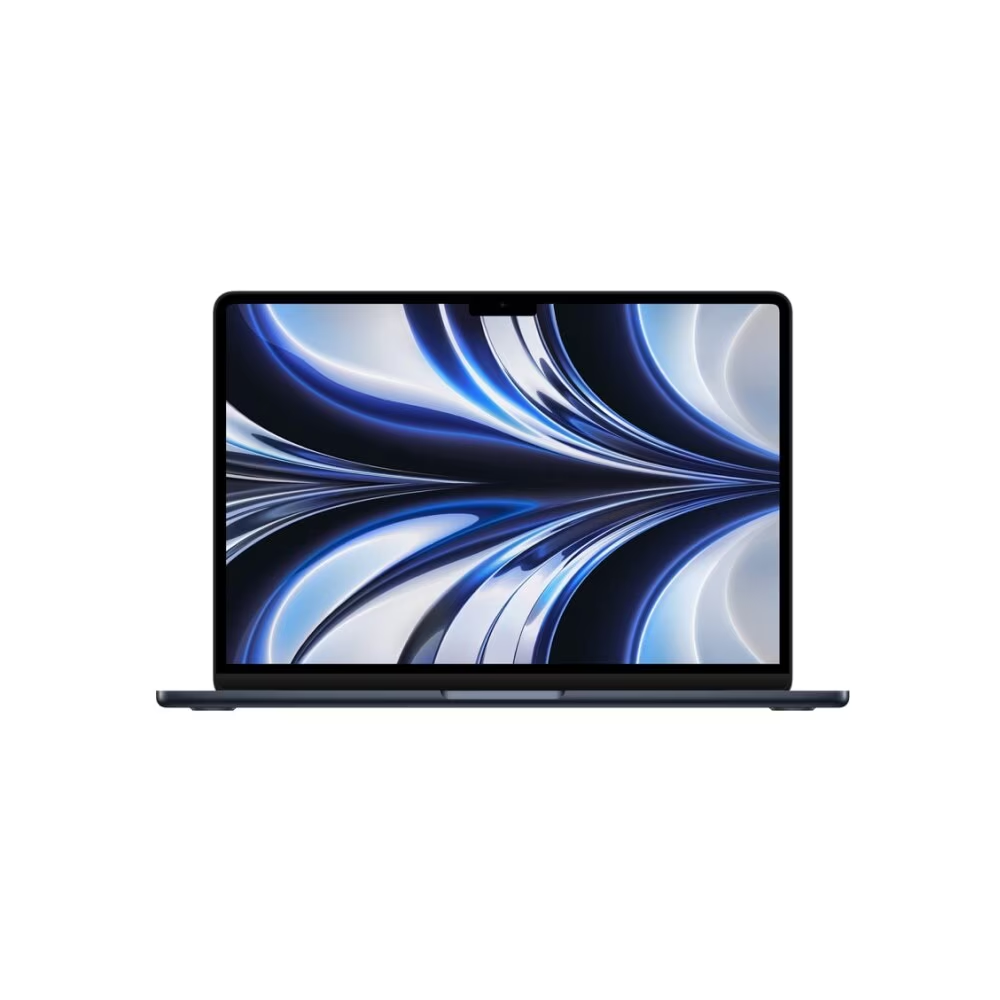 Apple MacBook Air 13", M2, CPU de 8 núcleos, GPU de 8 núcleos, 16GB RAM, 256GB SSD- Meia-noite