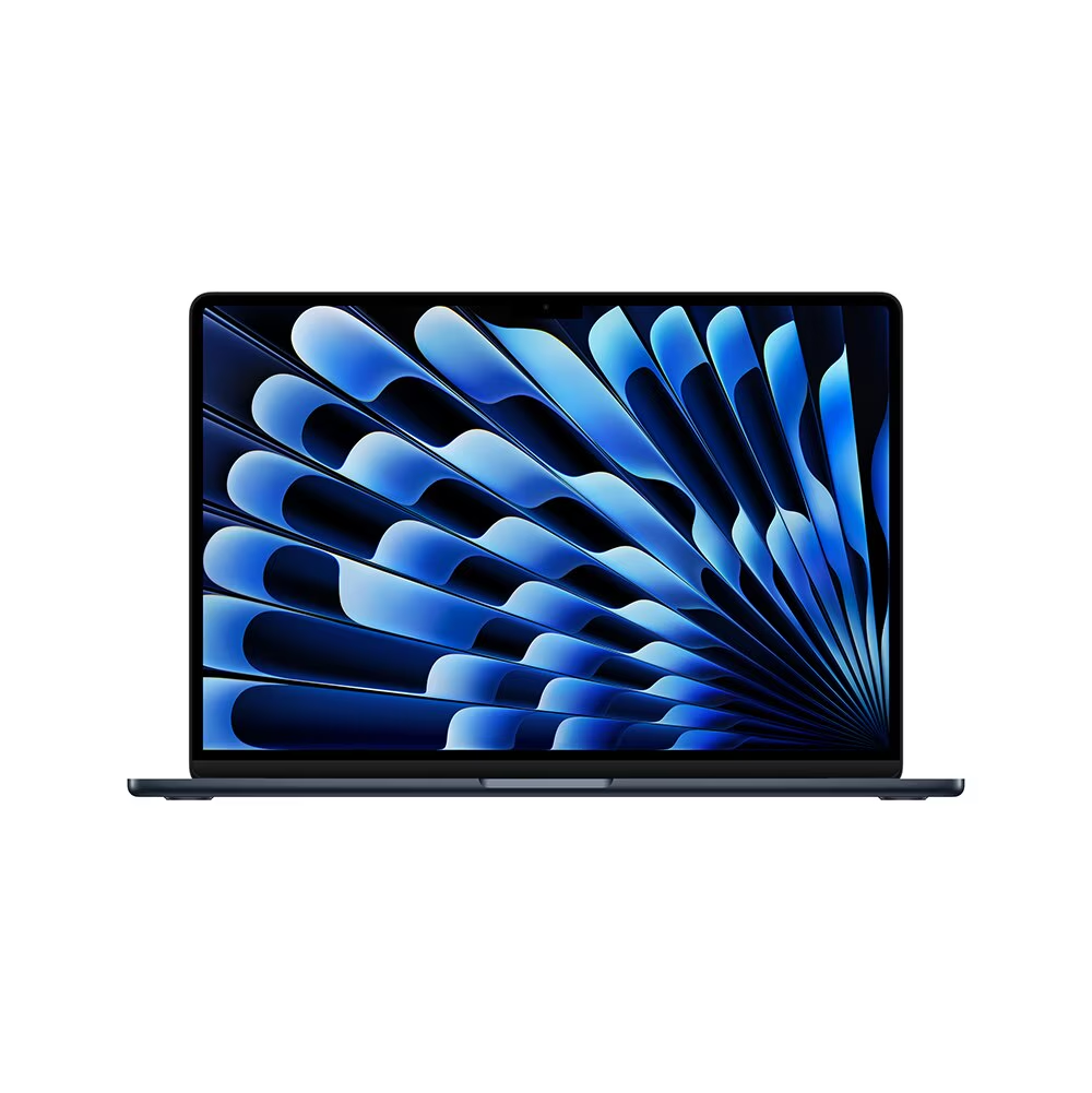 Apple Macbook Air 15", M4, com CPU de 10 núcleos, GPU de 10 núcleos, 24GB RAM, 512GB SSD - Meia-noite