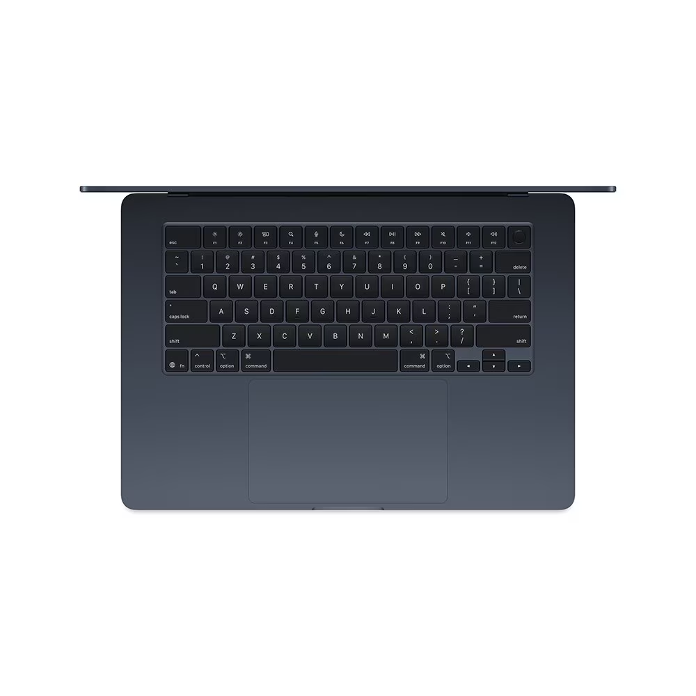 Apple Macbook Air 15", M4, com CPU de 10 núcleos, GPU de 10 núcleos, 16GB RAM, 512GB SSD - Meia-noite