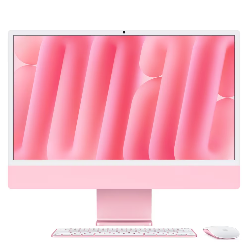 iMac 24", M4, CPU 10 núcleos e GPU 10 núcleos, Memória Unificada 16GB, 512GB SSD - Rosa