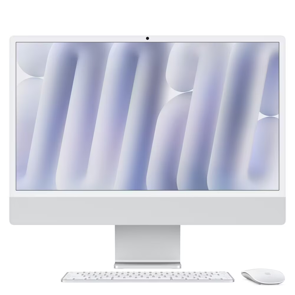 iMac 24", M4, CPU 10 núcleos e GPU 10 núcleos, Memória Unificada 16GB, 512GB SSD - Prateado