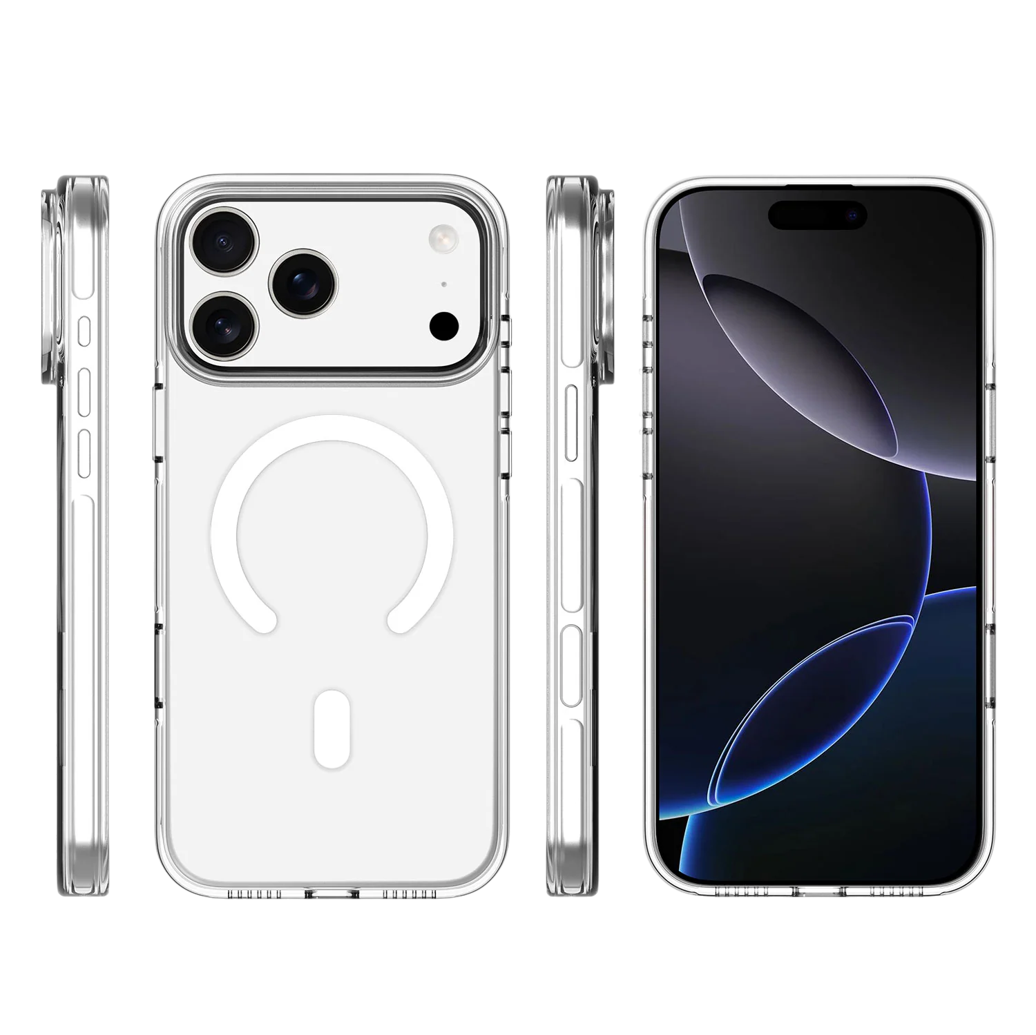 Capa 1Kase New Krystal iPhone 17 Pro MagSafe