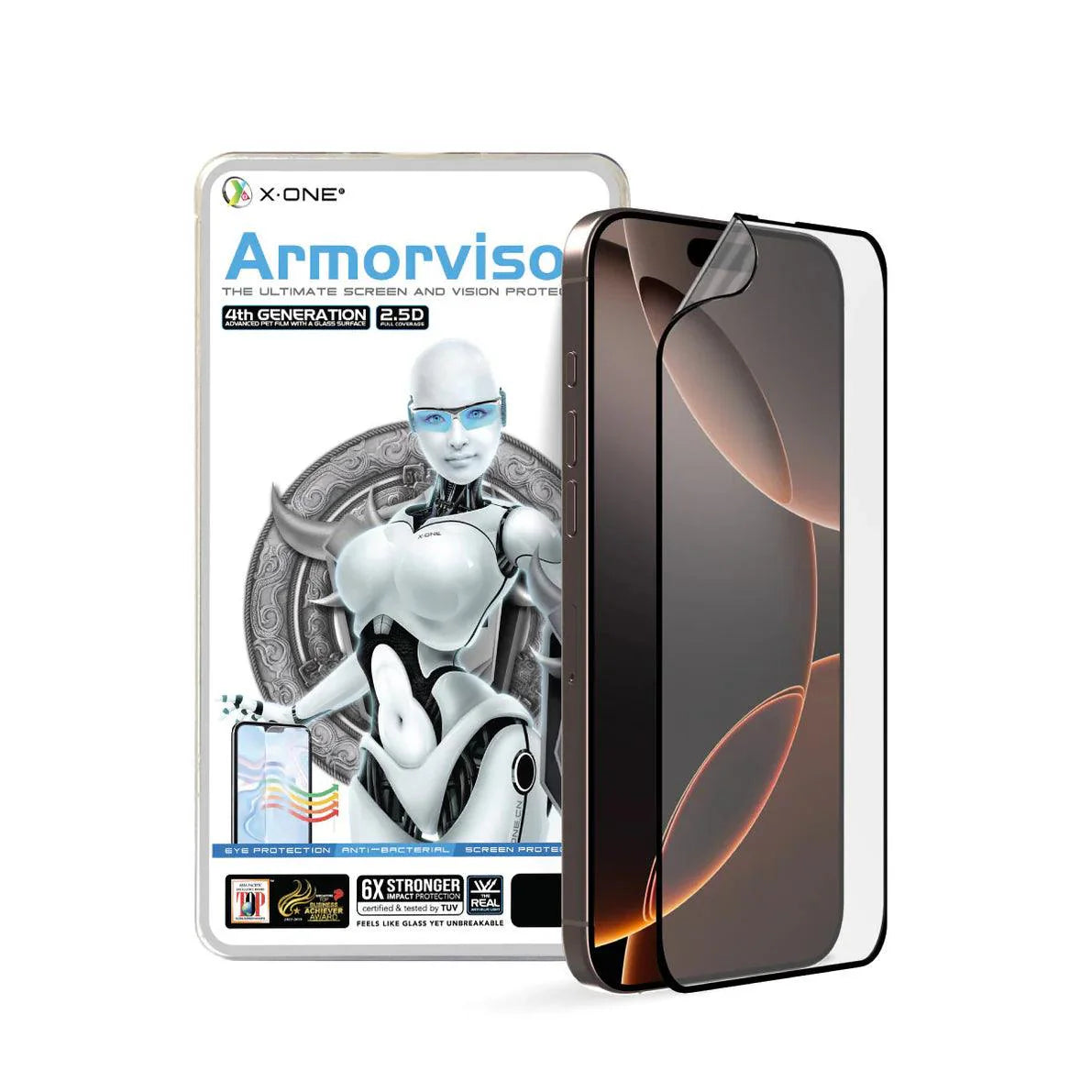 Película Frontal X-One Armorvisor - iPhone 16 Pro Max