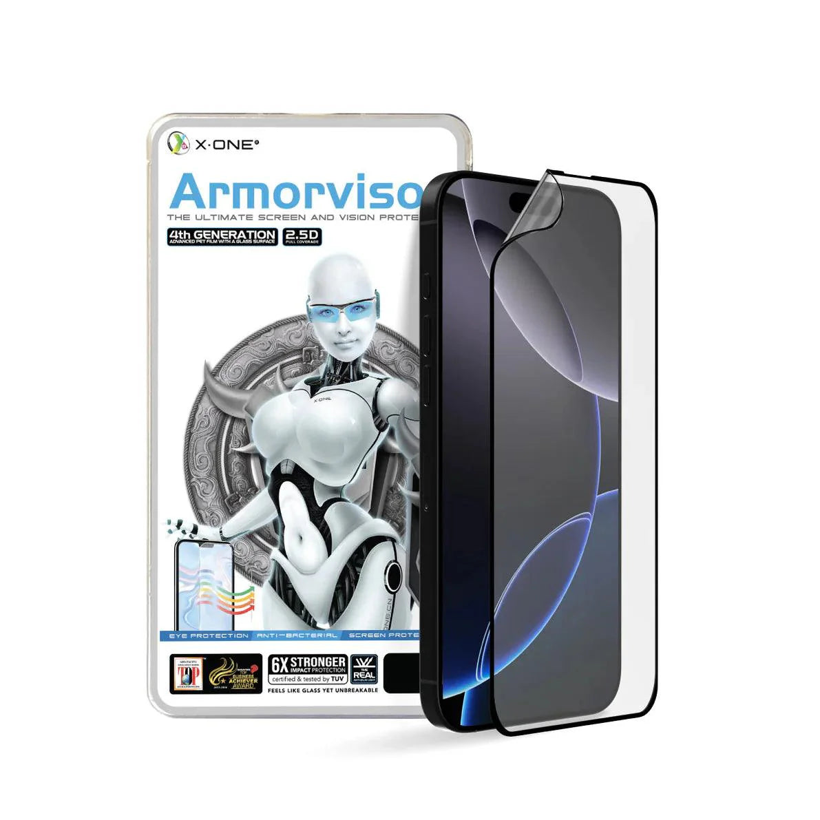 Película Frontal X-One Armorvisor - iPhone 16 Pro